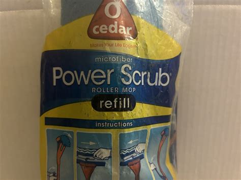 O Cedar Roller Mop Refill Microfiber Power Scrub Wave Sponge Ebay