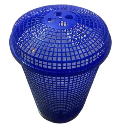 Blue Plastic Laundry Basket, For Home at Rs 335/piece in Madurai | ID ...