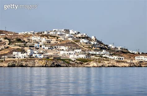 Villas and hotels along the shores of Mykonos Greece 이미지 1643334869