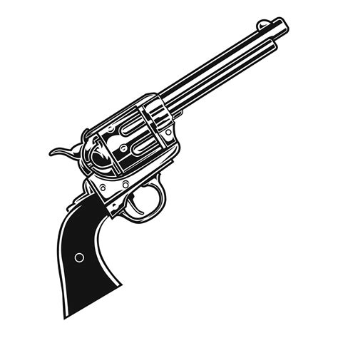 cartoon revolver free 17687616 Vector Art at Vecteezy