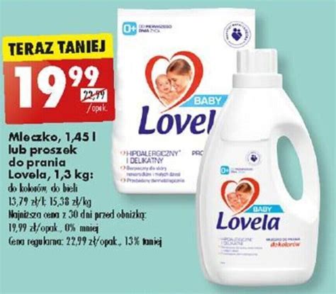 Promocja Mleczko L Lub Proszek Do Prania Lovela Kg W Biedronka