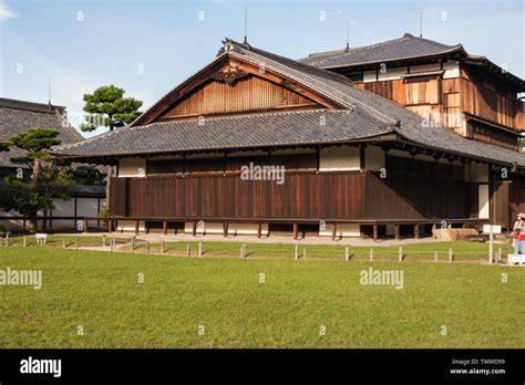 Wooden Buildings Of Honmaru Palace Nijo Castle Complex Kyoto Japan