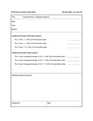 Fillable Online Suretenucleaire Gc REGDOC 3 1 1 Performance Indicator