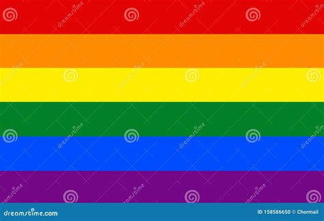 LGBT Flag Gay Pride Social Movement Rainbow Flag Is A Symbol Of Lesbian Gay Bisexual Stock