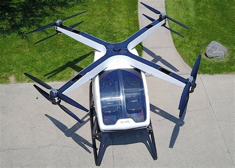 Manned Passenger Drones And Drone Taxis That Carry Off