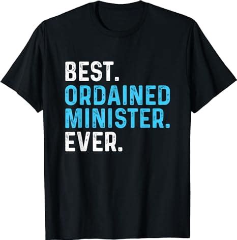 Best Ordained Minister Ever Wedding Officiant Marriage T Shirt