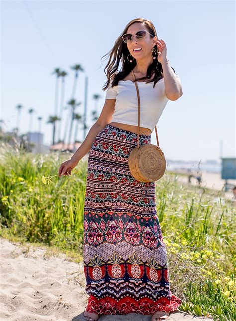 Boho Chic Style In A Maxi Skirt Sydne Style Boho Chic Fashion Maxi