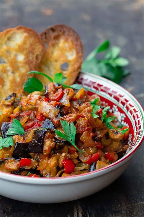 Easy Caponata Recipe Sicilian Style The Mediterranean Dish