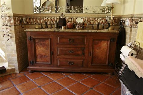 Mesquite Vanity Spanish Style Furniture Spanish Bathroom Spanish