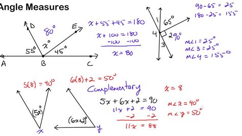 Geometry Supplementary Angles