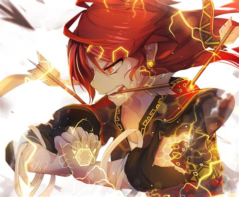 Pixiv Fantasia T Red Hair Anime Hd Wallpaper By Qys