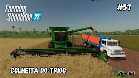 Colhendo Trigo A John Deere S550 Mapa BR 163 Farming Simulator 22