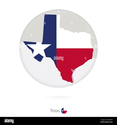 Map Of Texas State And Flag In A Circle Texas US State Map Contour