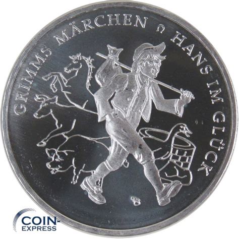 Euro Deutschland Hans Im Gl Ck Grimms M Rchen Silber