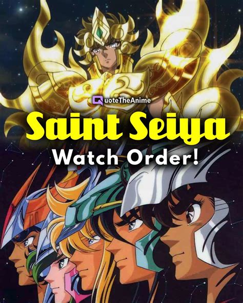 COMPLETE Saint Seiya Watch Order Easy To Follow QTA