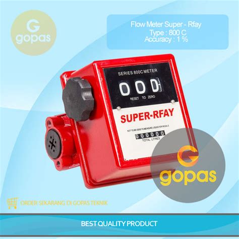 Jual Flow Meter SUPER RFAY 800C Flow Meter Solar 3 Digit 1 Inch Kota