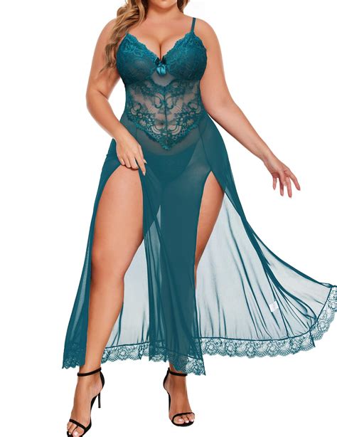Alrovetoney Sexy Lingerie For Women Naughty Outfits Plus Sexy Mesh Maxi