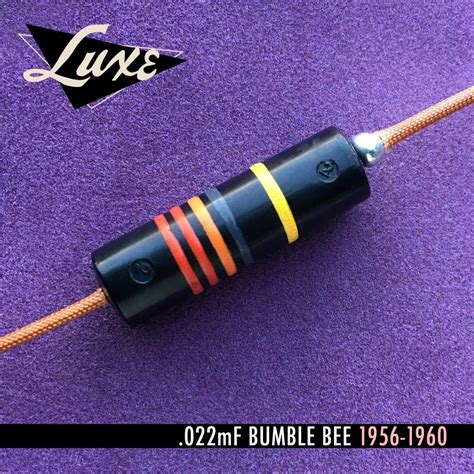 Luxe .022mF Bumblebee Capacitors (1956-1960) n fender boss gibson usa ...