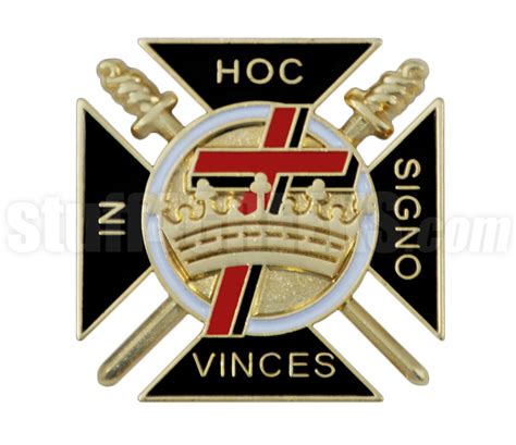 Knights Templar 1 Shield Cross And Crown Fraternal House Lapel Pin