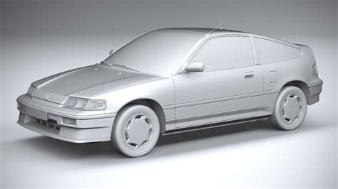 Honda Civic Crx Ii D Model Ds C D Fbx Lwo Ma Obj