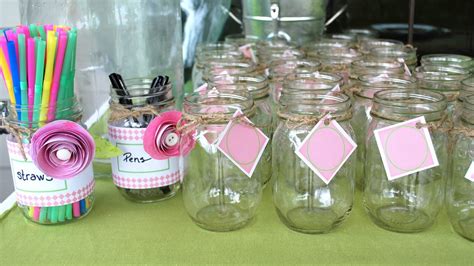 Fashionable Mason Jar Baby Shower Ideas