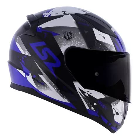 Capacete Ls Rapid Ff Grow Tamanho Do Capacete L Cor Azul Preto