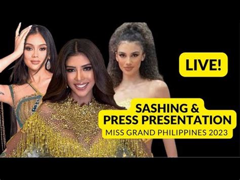 Live Sashing Ceremony Press Presentation Miss Grand Philippines