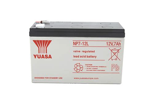 Yuasa NP7 12L 12V 7AH Large Terminal Sealed Lead Acid Battery