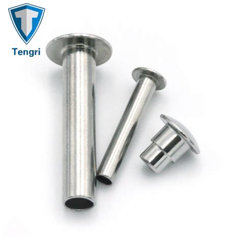 Semi Tubular Rivets Stainless Steel Semi Hollow Round Head Rivets