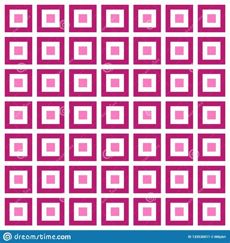 Seamless Pattern Pink Square Eps 10 Stock Illustration Illustration