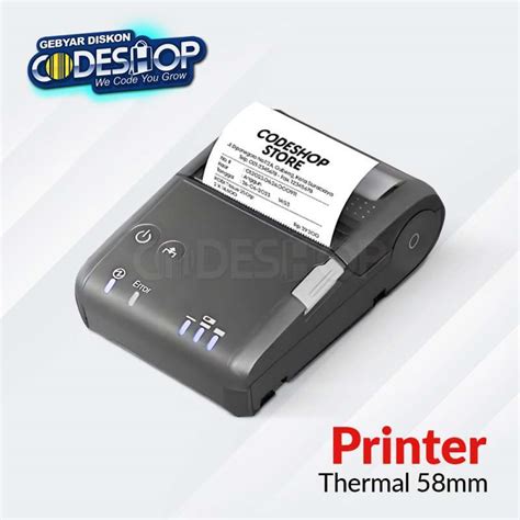 Jual Epson TM P20 Mobile Printer Thermal 58mm Portable Cetak Struk