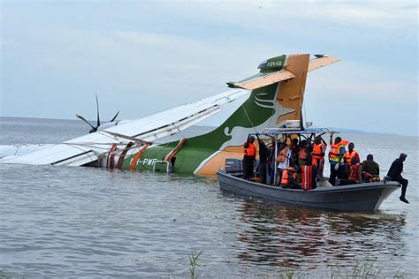 19 Dead After Plane Crashes Into Lake Victoria In Tanzania Amid Adverse