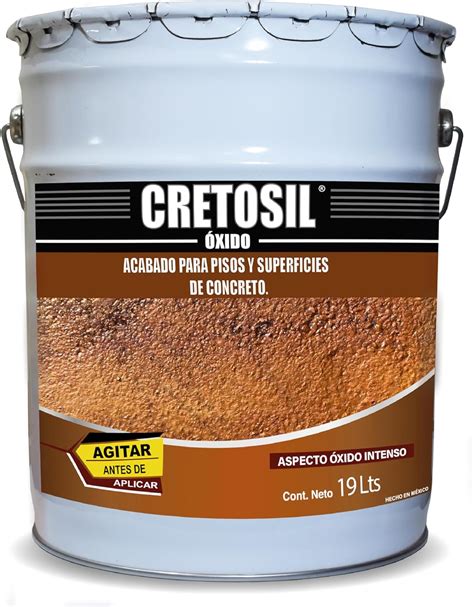 Cretosil Xido Oxidante Para Pisos Y Superficies De Concreto Lts