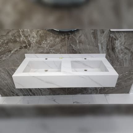 Раковина из искусственного камня - двойная чаша LUSSO 120см white ...