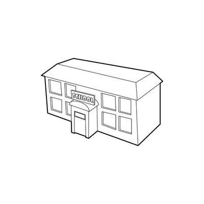 School Building Sketch Vector Art, Icons, and Graphics for Free Download