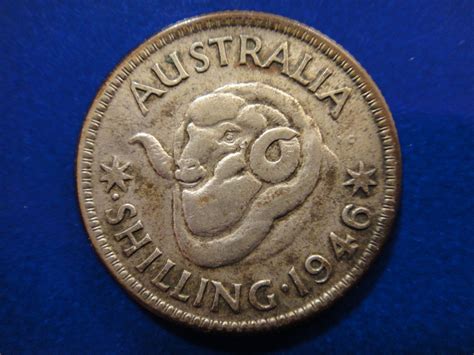 Australia Shilling P Very Fine Silver Asw Km A