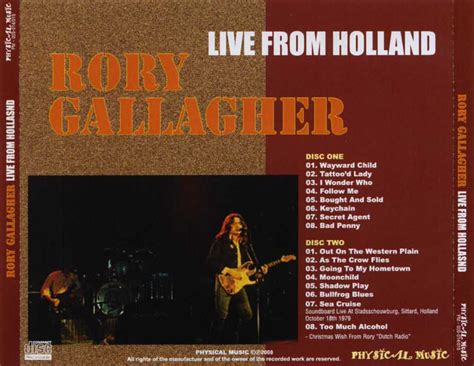 RORY GALLAGHER – LIVE FROM HOLLAND – ACE BOOTLEGS