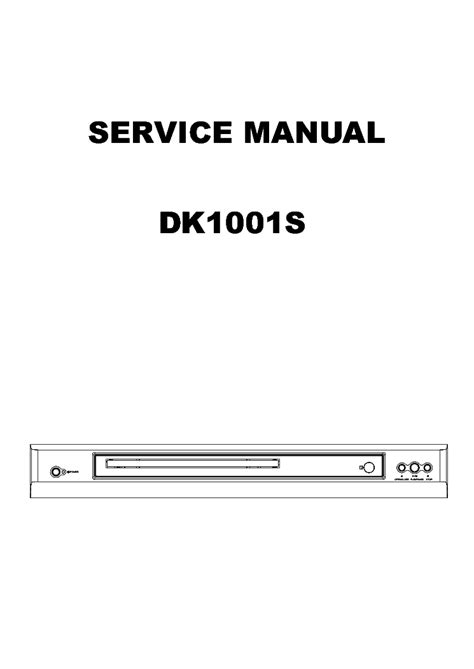 BBK DK1001S Service Manual download, schematics, eeprom, repair info ...