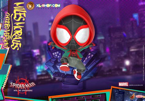 Hot Toys Spider Man Into The Spider Verse COSB636 Miles Morales Hooded Version Cosbaby