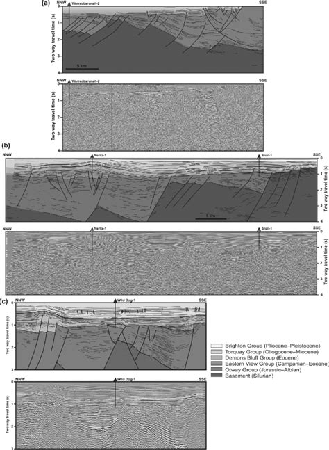 Seismic Profiles Illustrating Late Miocene Pliocene Deformation In The Download Scientific