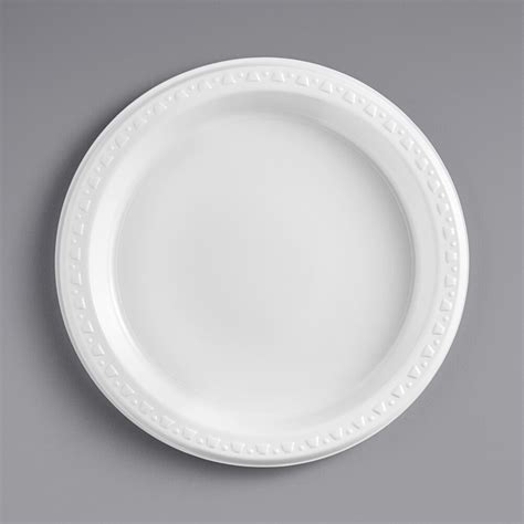 Huhtamaki White Heavyweight Plastic Plate Pack