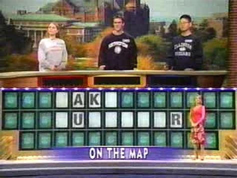 Wheel Of Fortune College Week Day 2 5142002 Part 1 Video