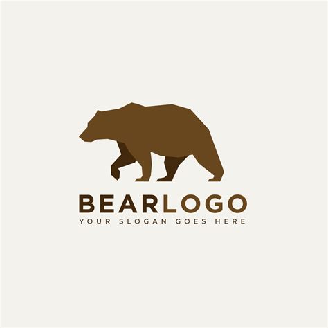 grizzly bear simple logo icon design vector image 5584115 Vector Art at ...