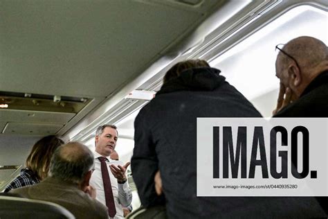 Belgian Prime Minister Alexander De Croo Pictured On Board Of A Plane