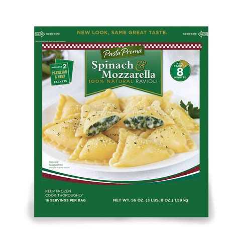 Spinach Mozzarella Ravioli Pasta Prima Spinach And Cheese Ravioli