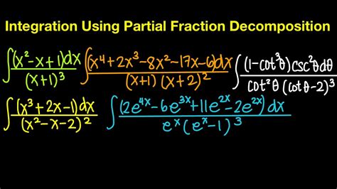 Integration Using Partial Fraction Decomposition Case 2 Live Stream Youtube