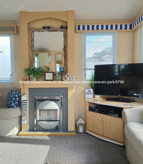 Caravan for hire on Bryn Morfa Holiday Park in Conwy, North Wales.