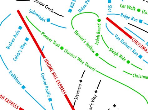 Sugar Bowl Ski Map Art Lake Tahoe Reno Sugar Bowl - Etsy