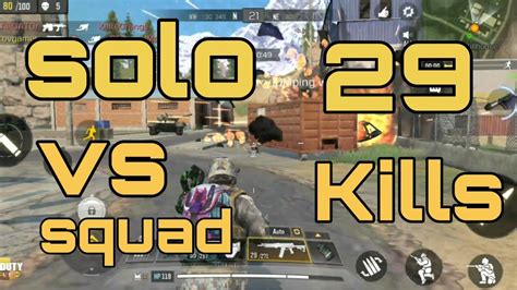 29 KILLS WORLD RECORD SOLO VS SQUAD CALL Of Duty Mobile Battle