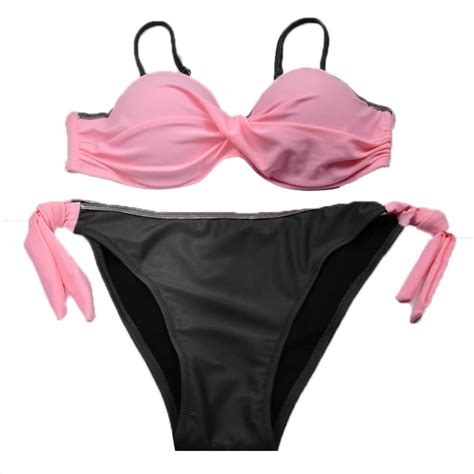 Pieces Set Push Up Swimsuit Bikini Thong Sexy Women Beach Swimwear Beachwear Girl Swimsuit